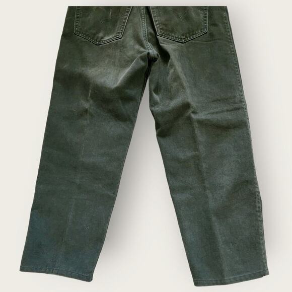 Levi Strauss VTG 540 Relaxed Fit Green Denim Straight Jeans Mens Sz 38x29 - Picture 3 of 7